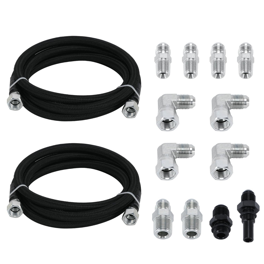 SJDYYMX hose kit installed on towing truck showing improved cooling reliability