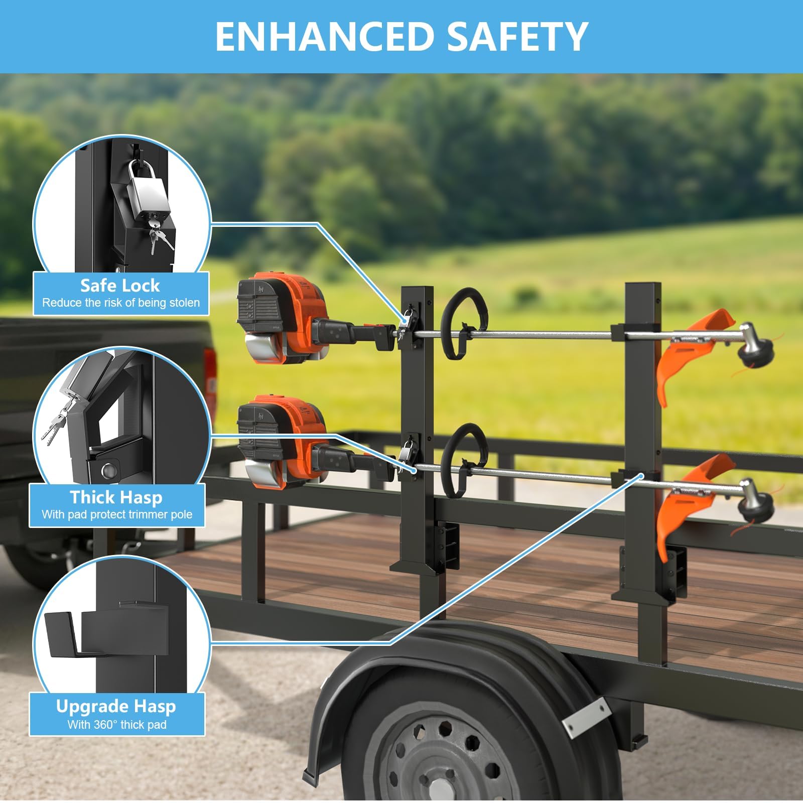 SJPULMO side profile mounted on trailer illustrating secure transport benefit