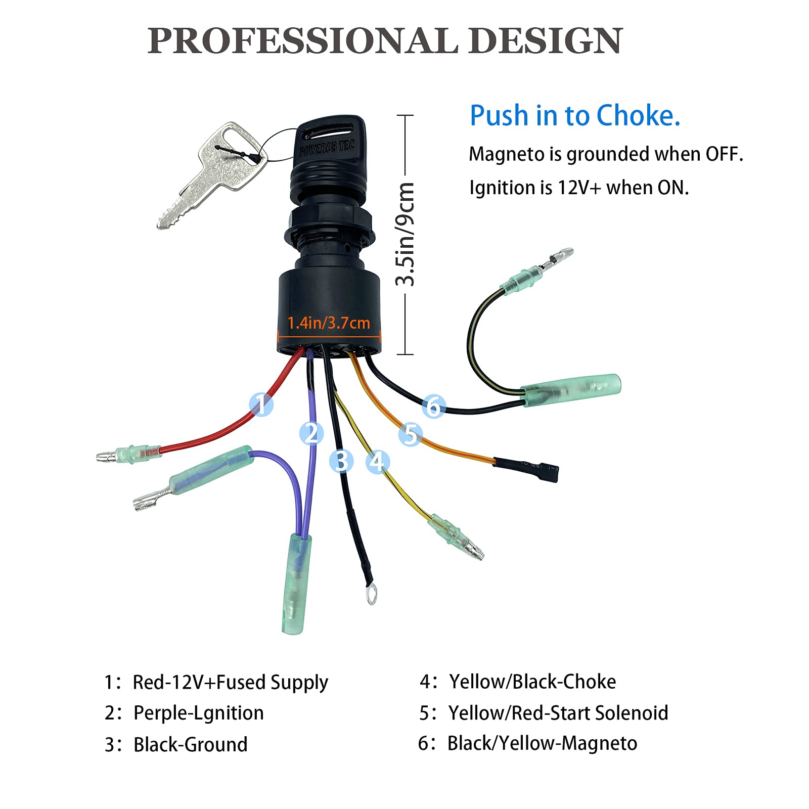 SKARUMMER closeup of six-wire harness matching factory colors for easy installation