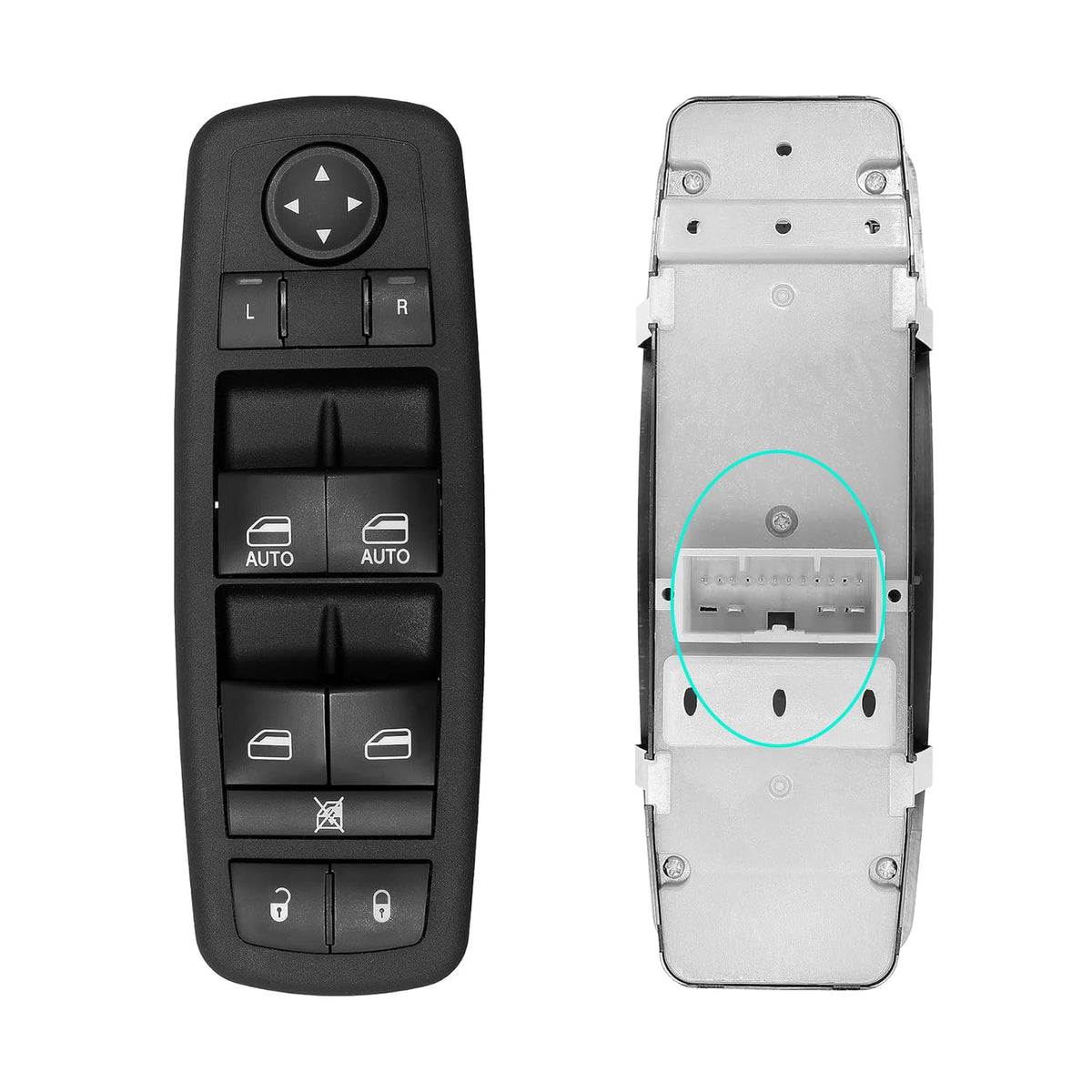 SKCEIDA front panel driver switch showing buttons and green light for reliable control