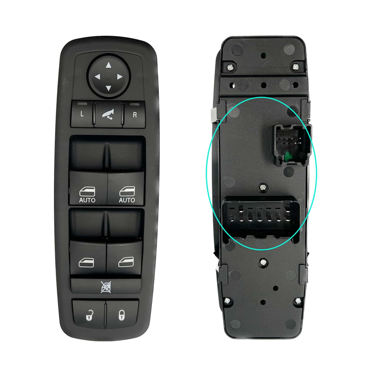 SKCEIDA front panel switch showing complete button layout and OEM fit benefits