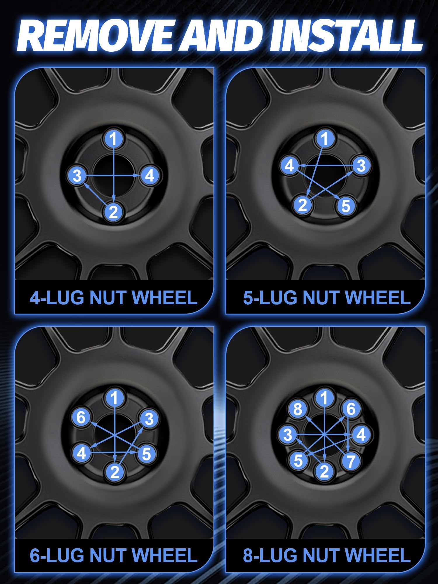 SKCOAUTO lug nuts being tightened in a garage showing simple professional installation benefit