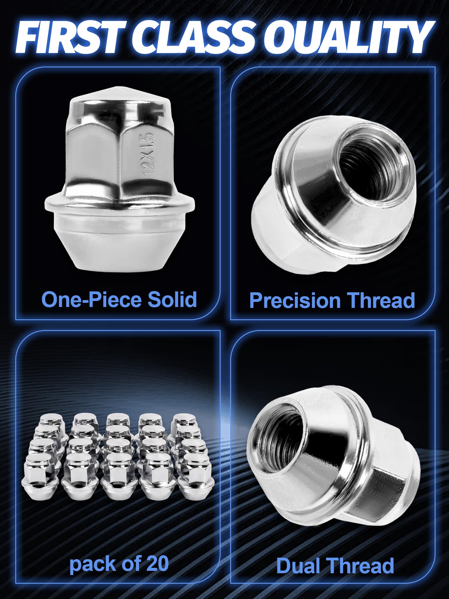 SKCOAUTO lug nut beside 19mm socket showing hex size and tool compatibility