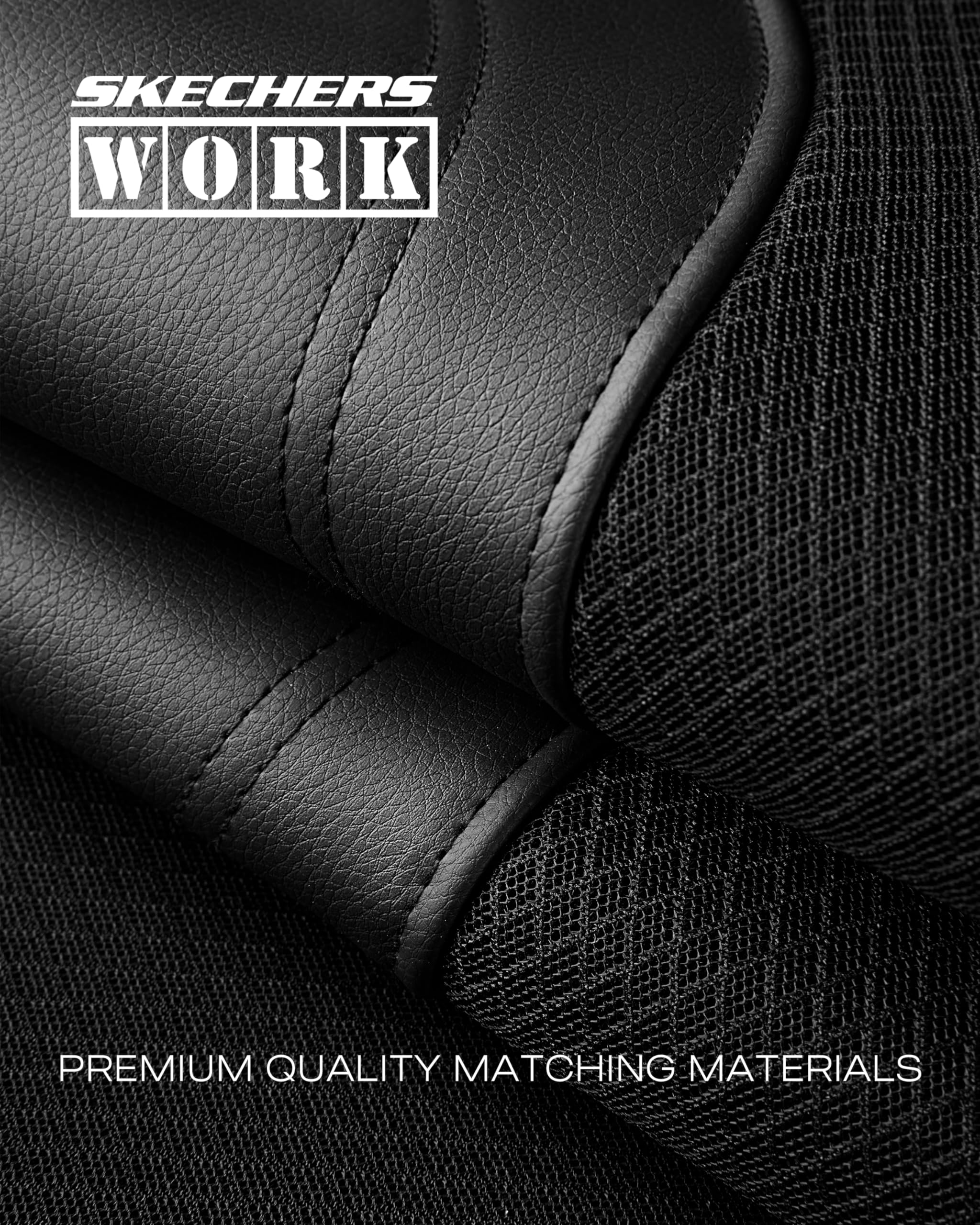 Skechers airbag seam detail showing safety compatibility and peace of mind