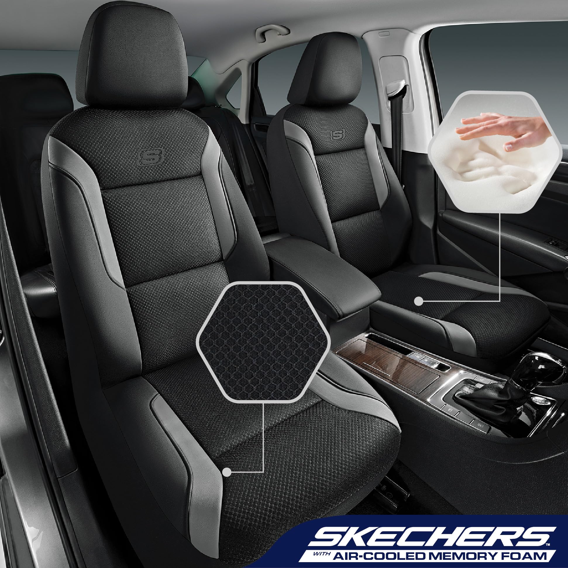 Skechers memory foam close-up displaying contouring support