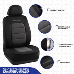 Texture of Skechers Cool Touch fabric promoting airflow and a cooler ride