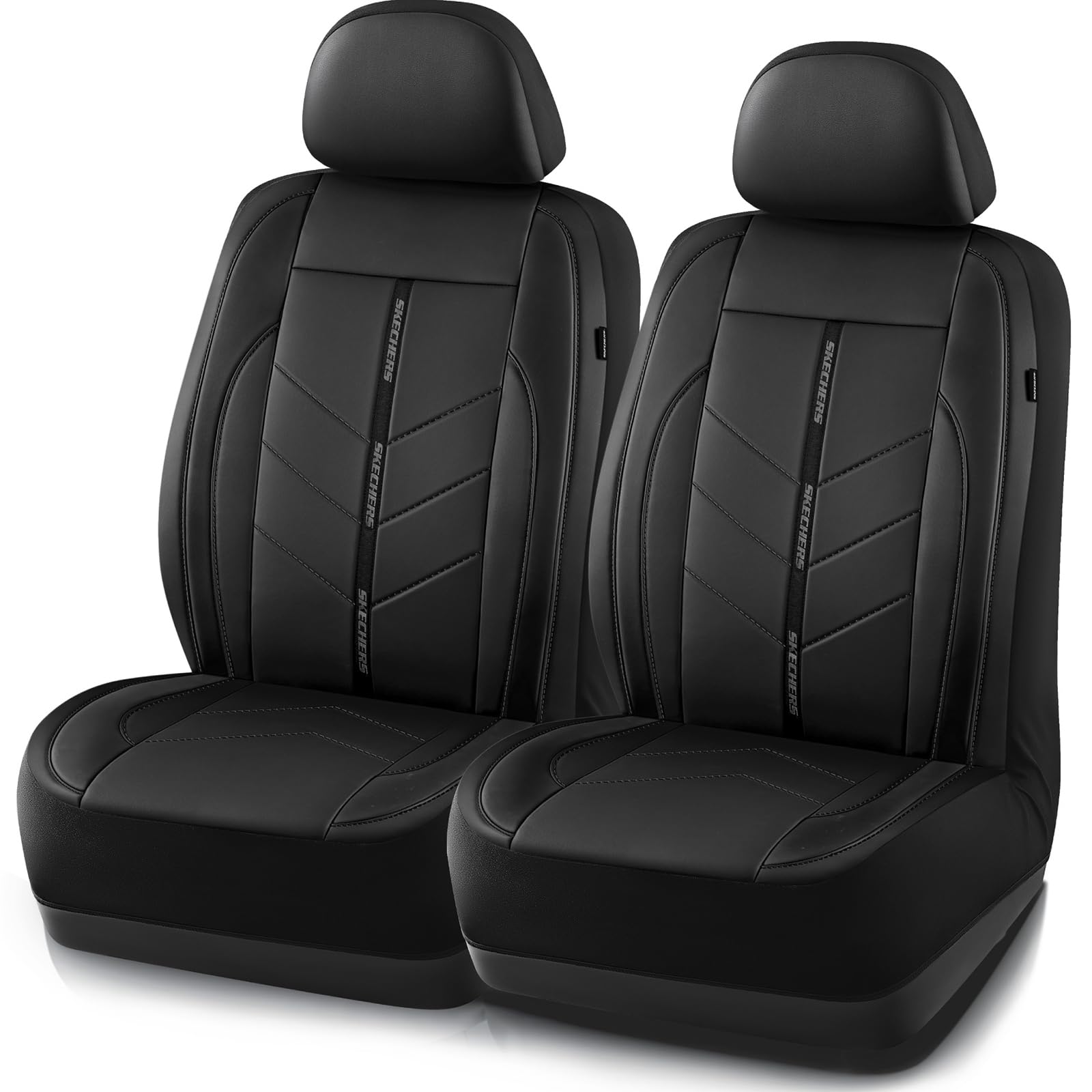 Skechers front seat cover full view shows premium protection and style