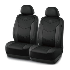Skechers front seat cover installed showing renewed interior look and protection