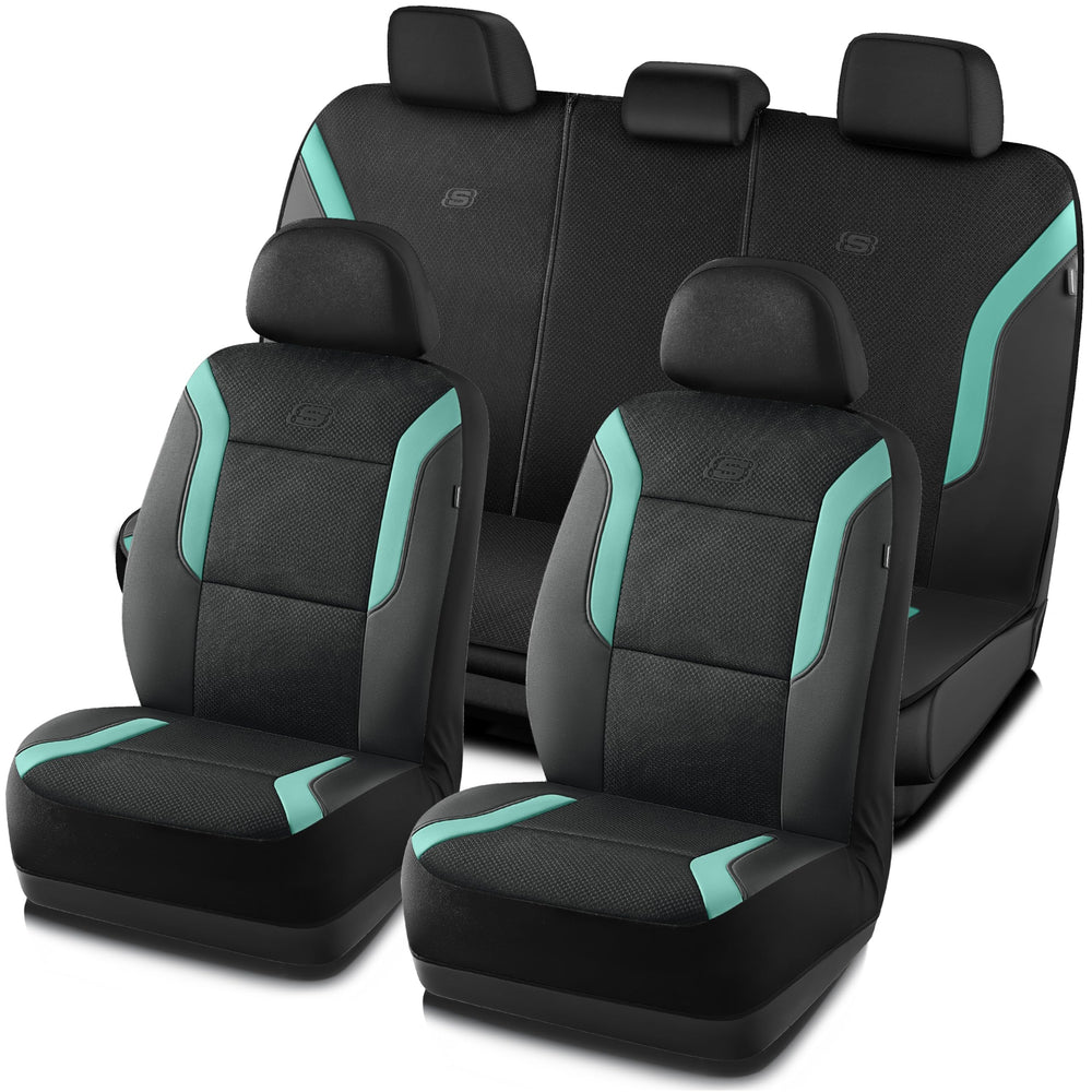 Skechers front seat overview showing full-set comfort and protection