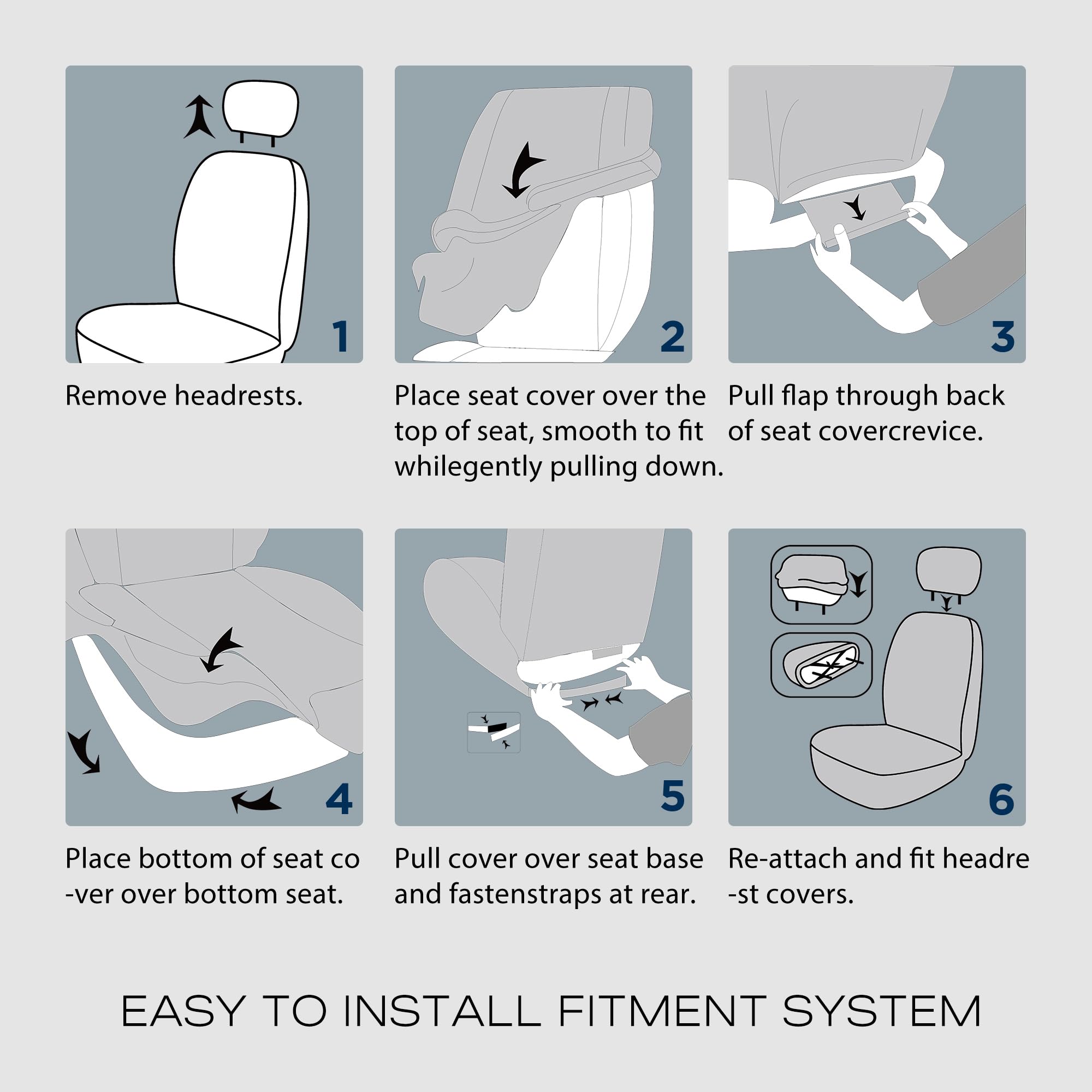 Skechers installation straps and hooks showing secure fit and quick setup