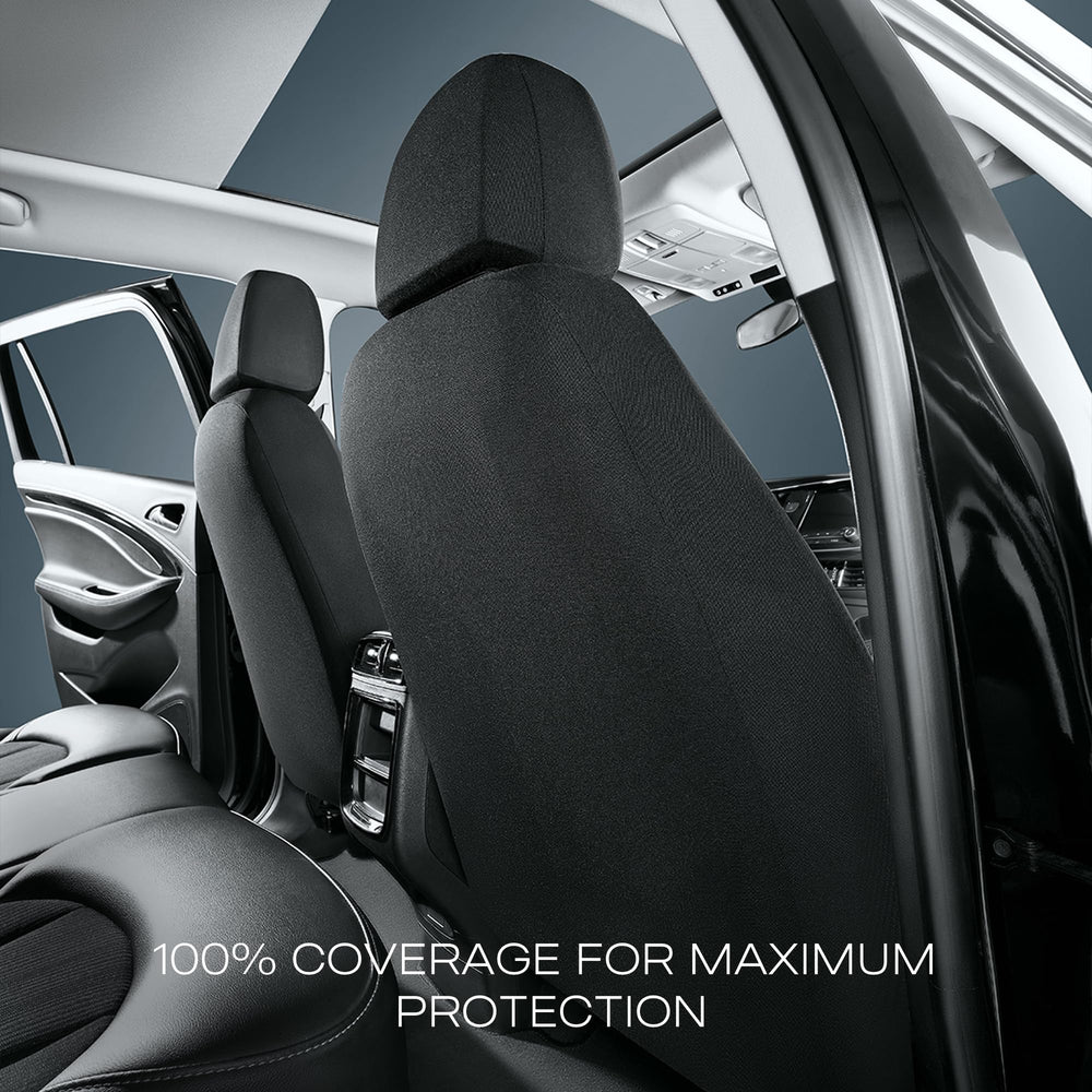 Skechers seat covers styled inside car for durable professional interior look
