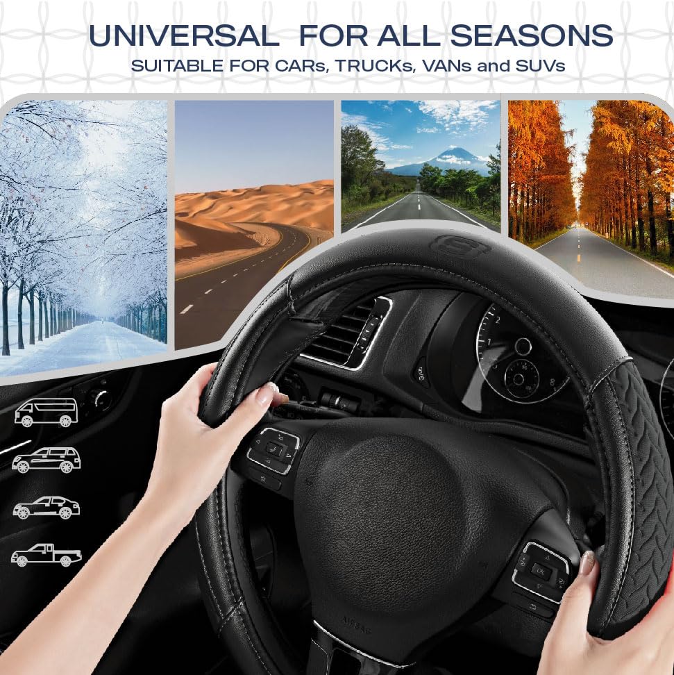 Skechers cover visible in car interior offering protection and style
