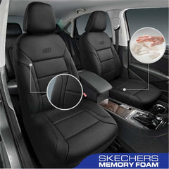 Skechers Lycra texture closeup highlighting breathable, smooth surface comfort