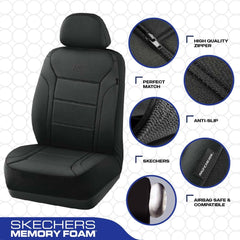 Skechers memory foam layer cross section demonstrating cushioned support