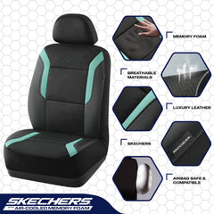 Skechers memory foam cross-section showing thickness and pressure-relief benefit