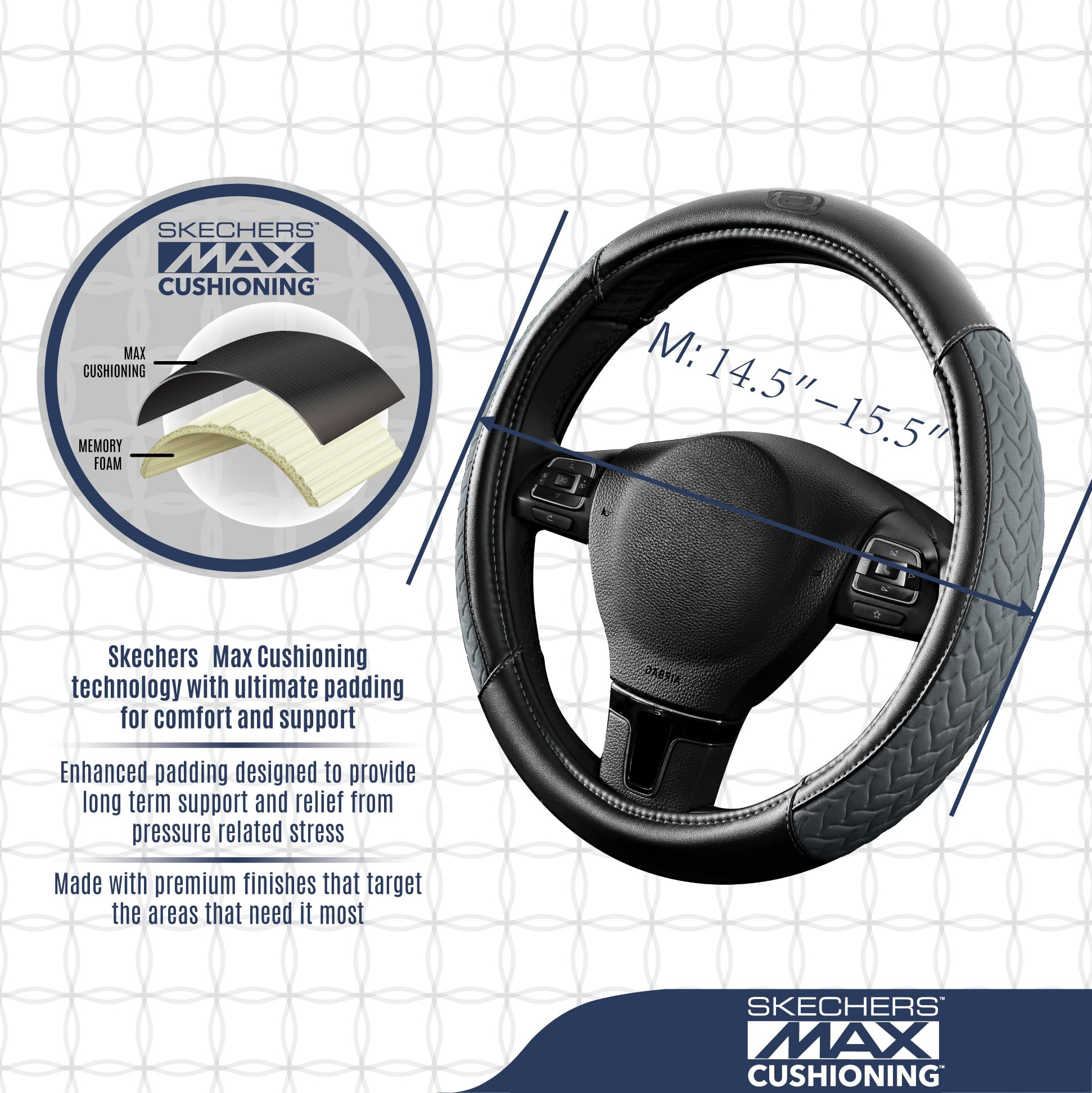 Skechers padding cross-section showing thick cushioning for pressure relief