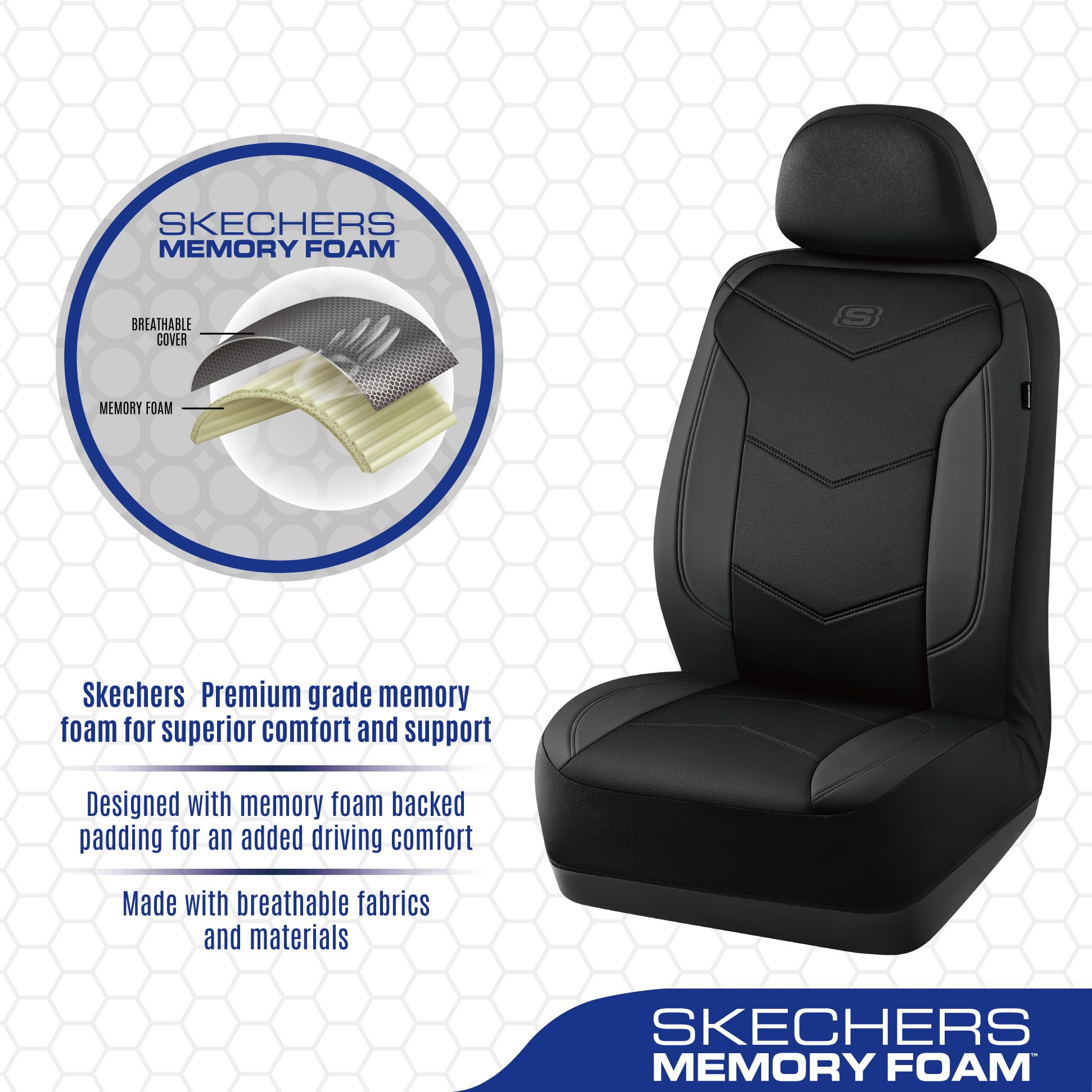 Skechers installed seat covers improving interior style and protection