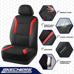 Skechers side airbag seam detail demonstrating safety-compatible design