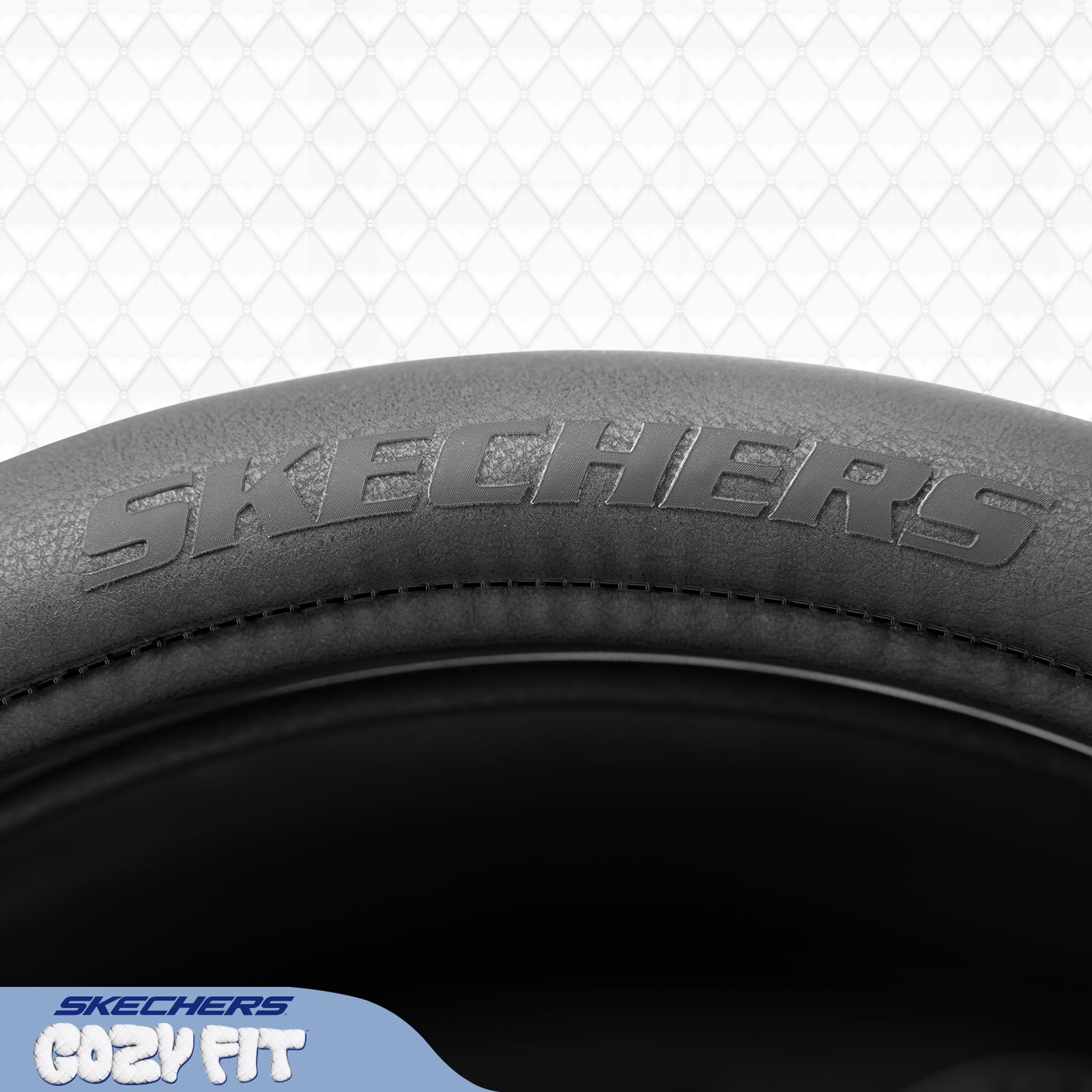 Skechers lifestyle dashboard shot showing comfortable driving environment improvement