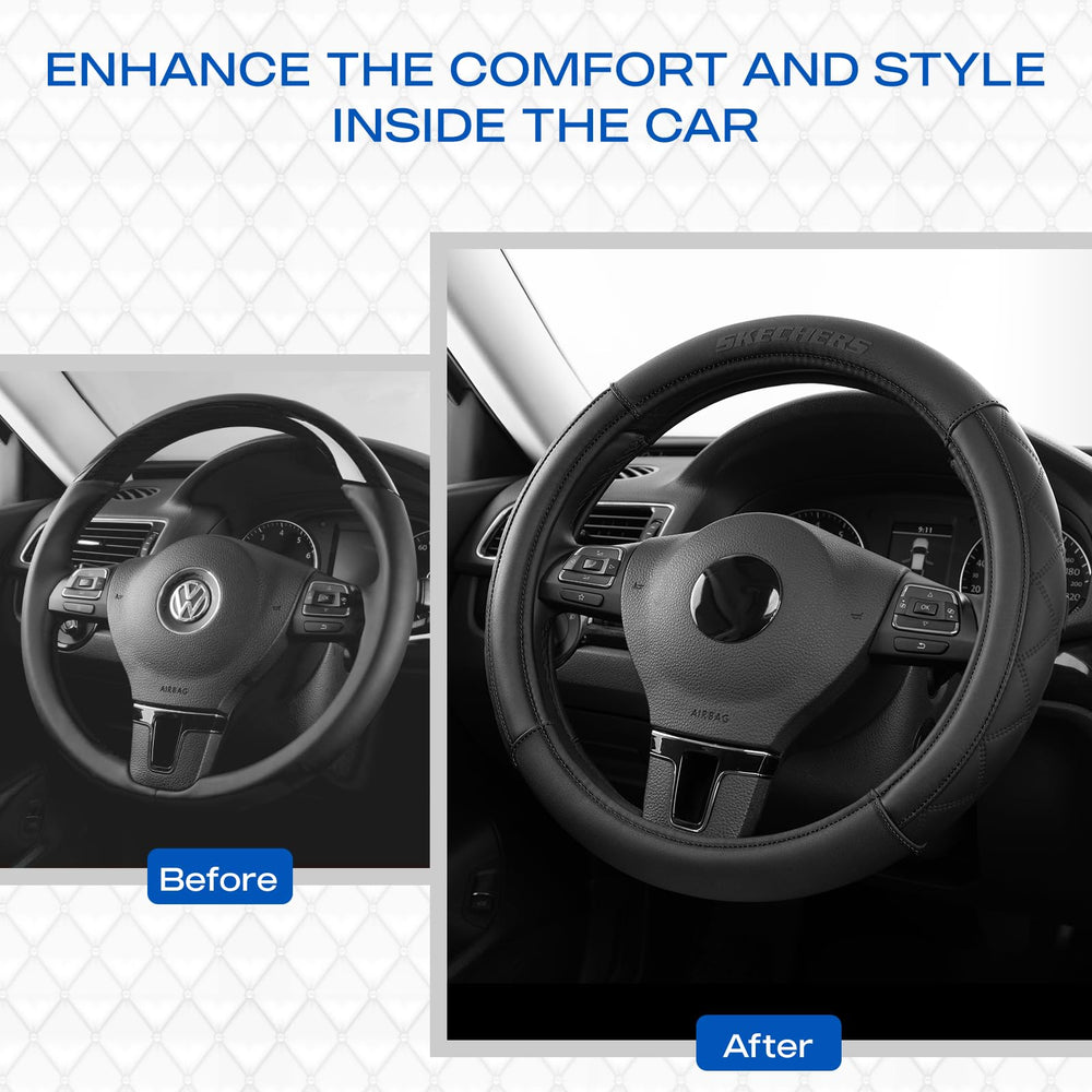 Skechers anti-slip interior texture showing secure non-rotating fit benefit