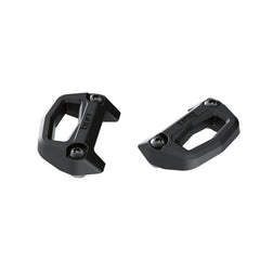 Ski‑Doo OEM LinQ bases front view showing full kit and secure mounting benefit