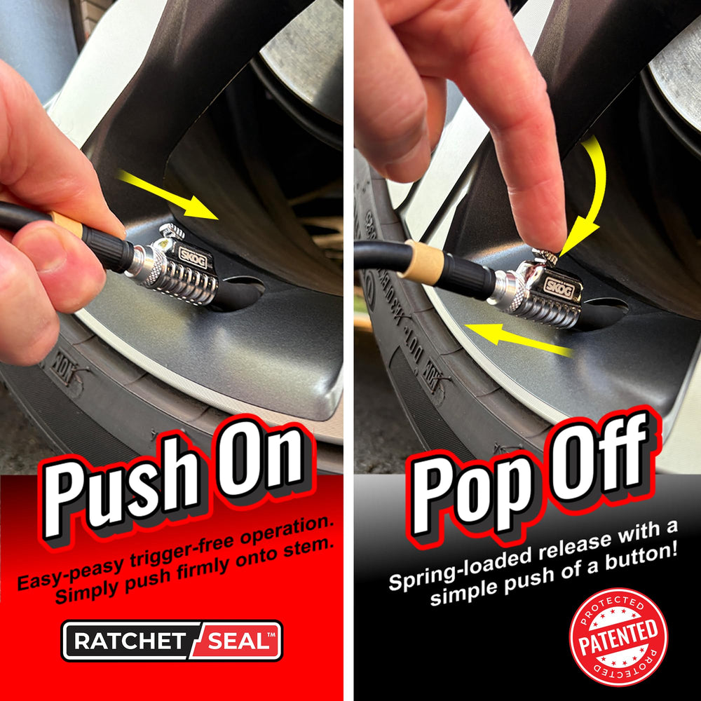 SKÖG push-button release demonstration enabling fast, one-handed disconnects