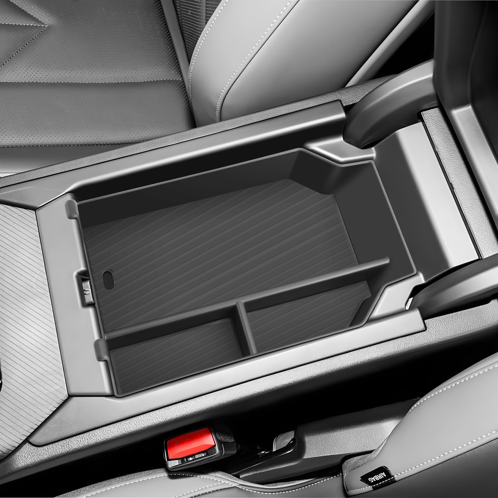 SKTU front view of console organizer showing neat storage benefit