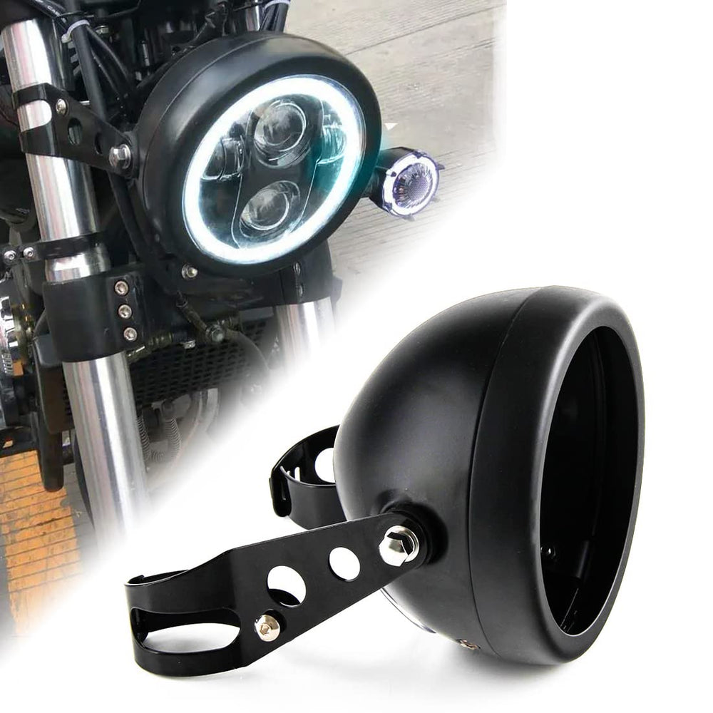 SKUNTUGUANG front view headlight bucket showing neat fit and improved styling