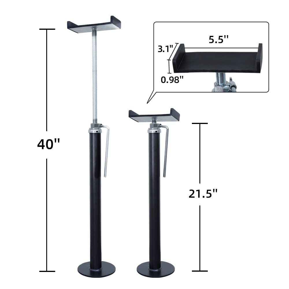 SKYFISH LEADBRAND wide 5-inch base on gravel resisting sink-in for stability