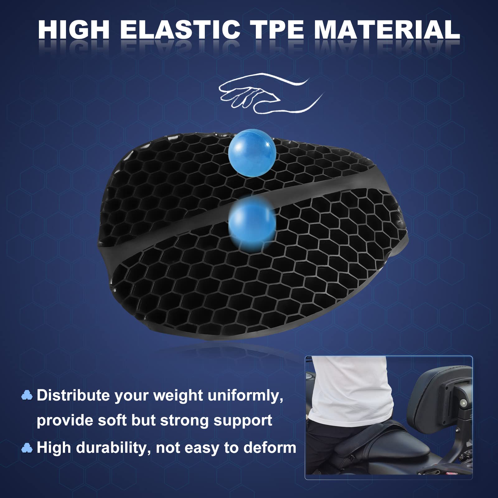 SKYJDM close-up of gel texture highlighting shock-absorbing support