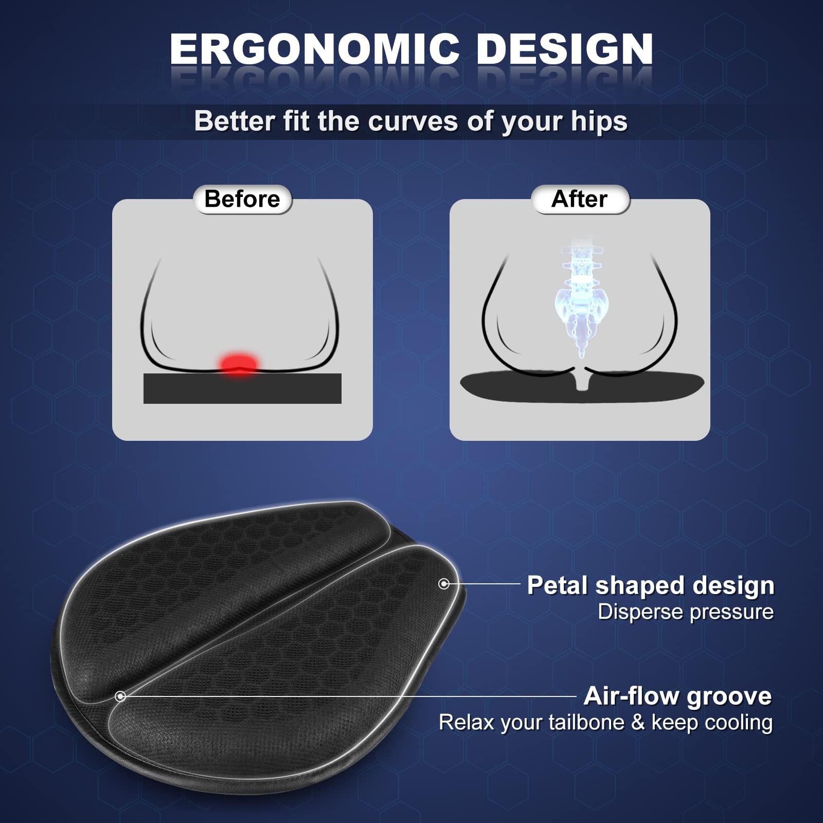SKYJDM cushion next to a helmet showing large size and scale