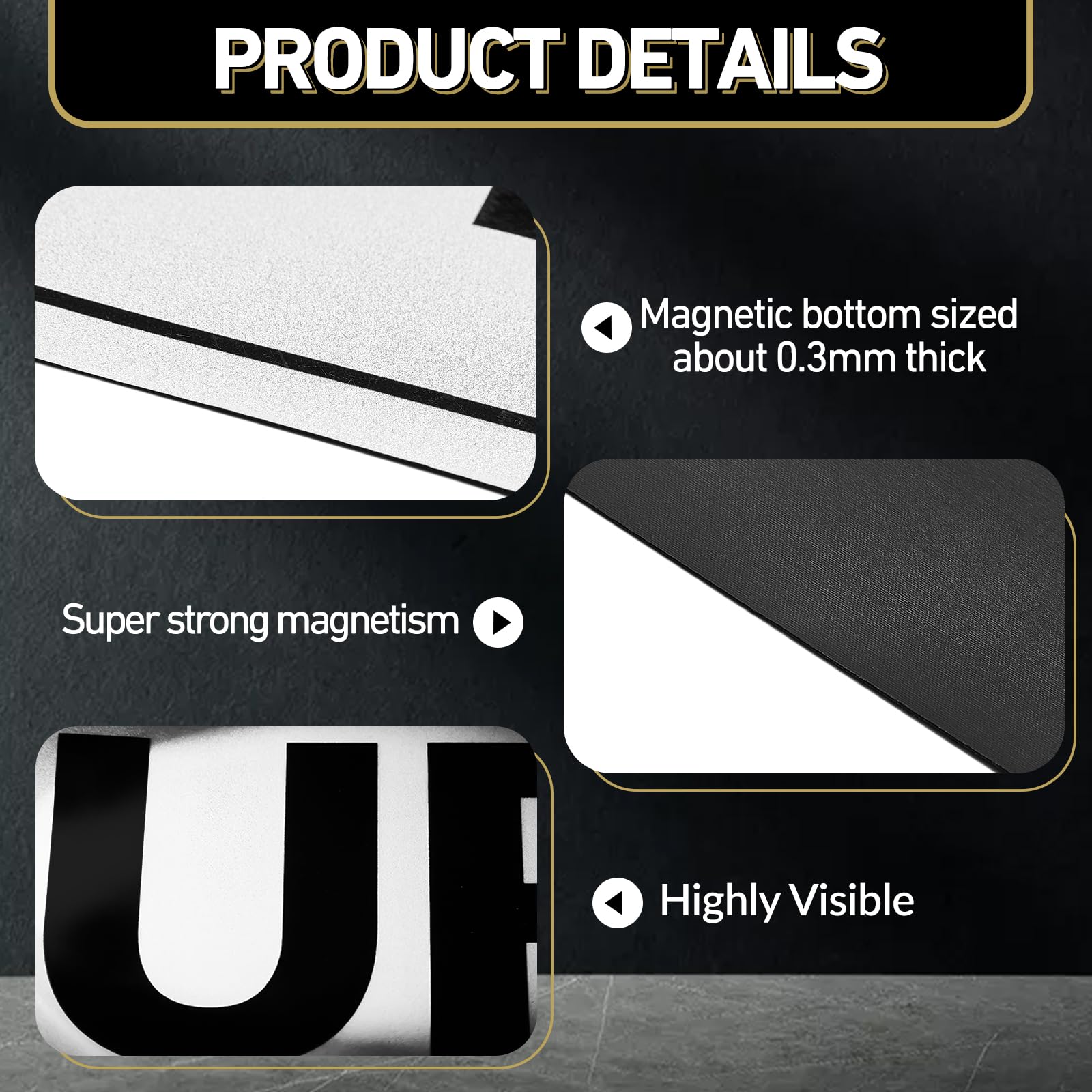 Skyygemm side shot showing magnet thickness and secure adherence on metal
