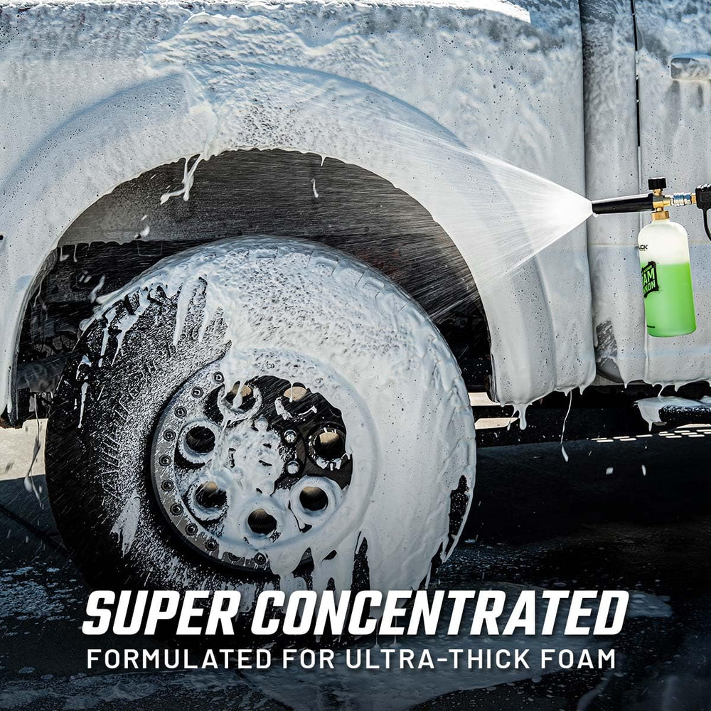Slick Products on ATV before-and-after to show effective grime removal