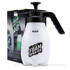 Slick Products foamer front view showing bottle and trigger for easy application