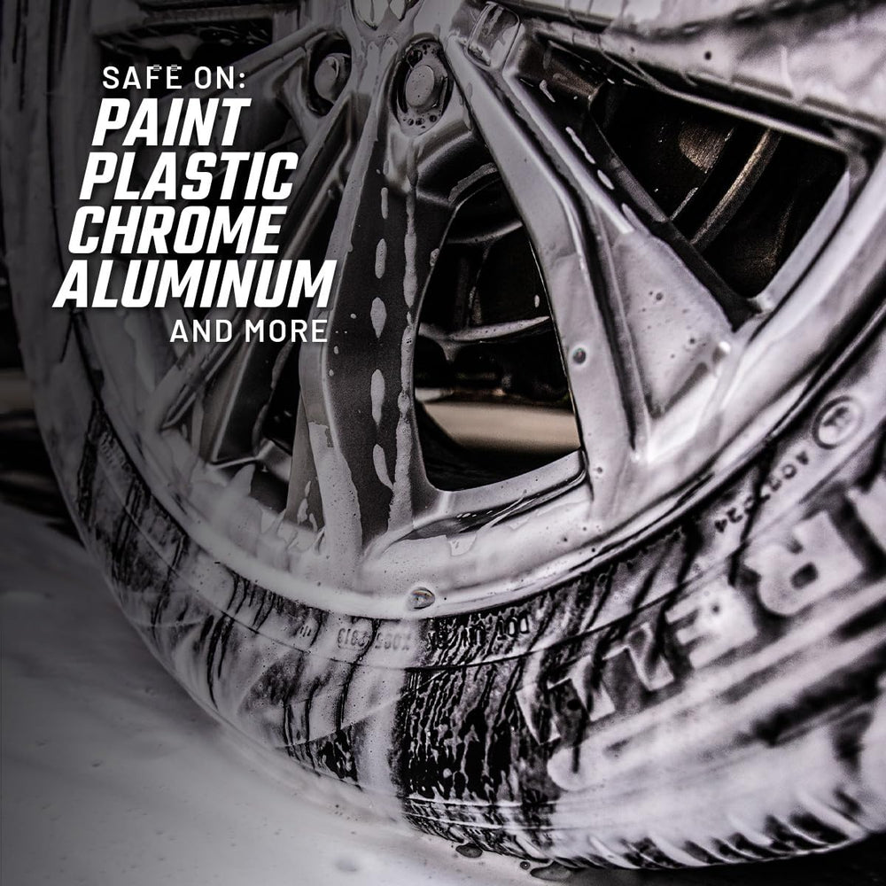 Slick Products producing dense foam from a cannon for pre-wash cleaning