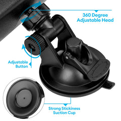 SLIIMU strong TPU suction cup close-up showing secure mount benefit