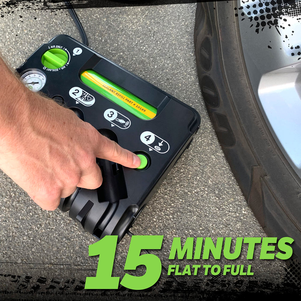 Slime digital inflator display lit showing pressure reading for accurate inflation benefit