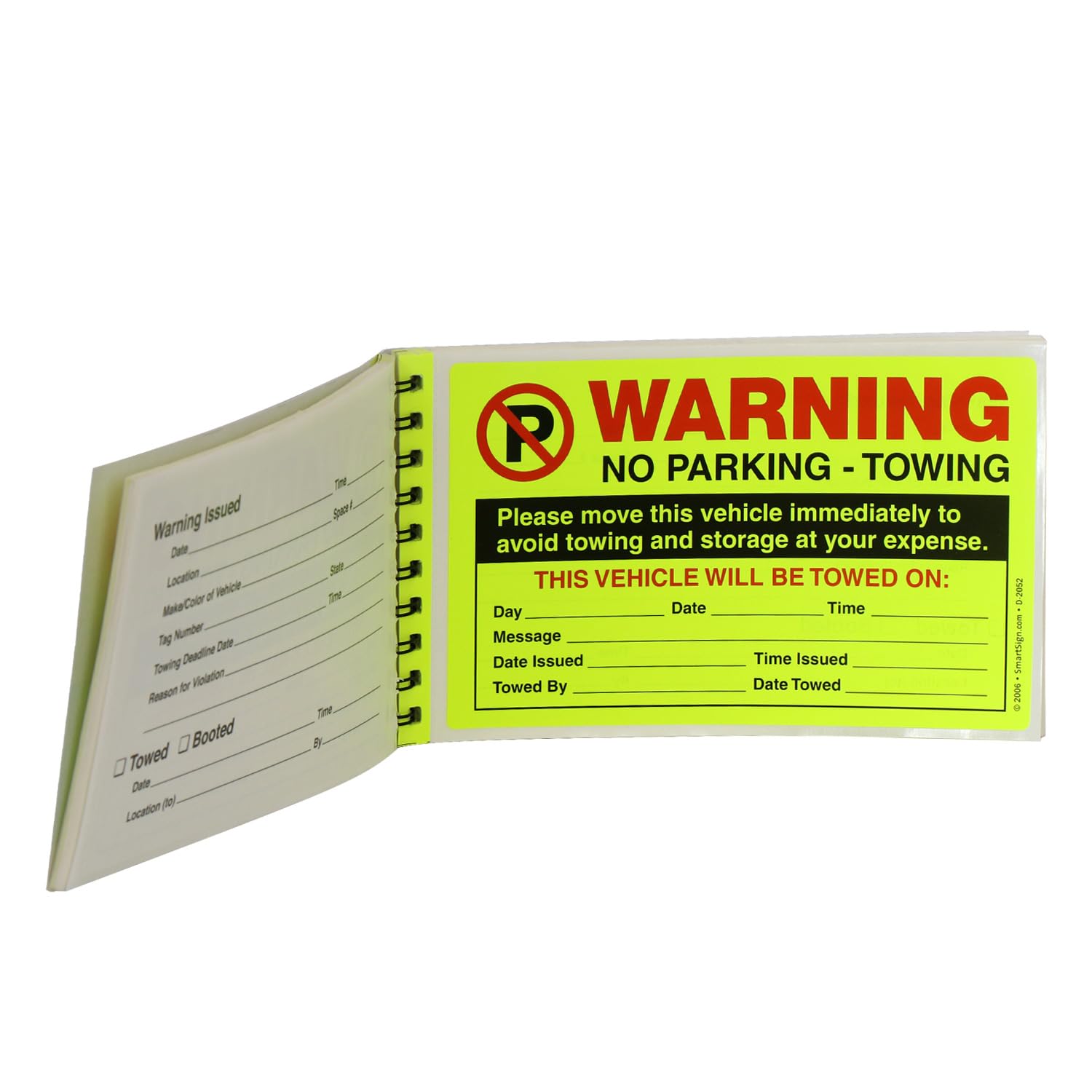 SmartSign close-up of single sticker face with bold type for clear notice