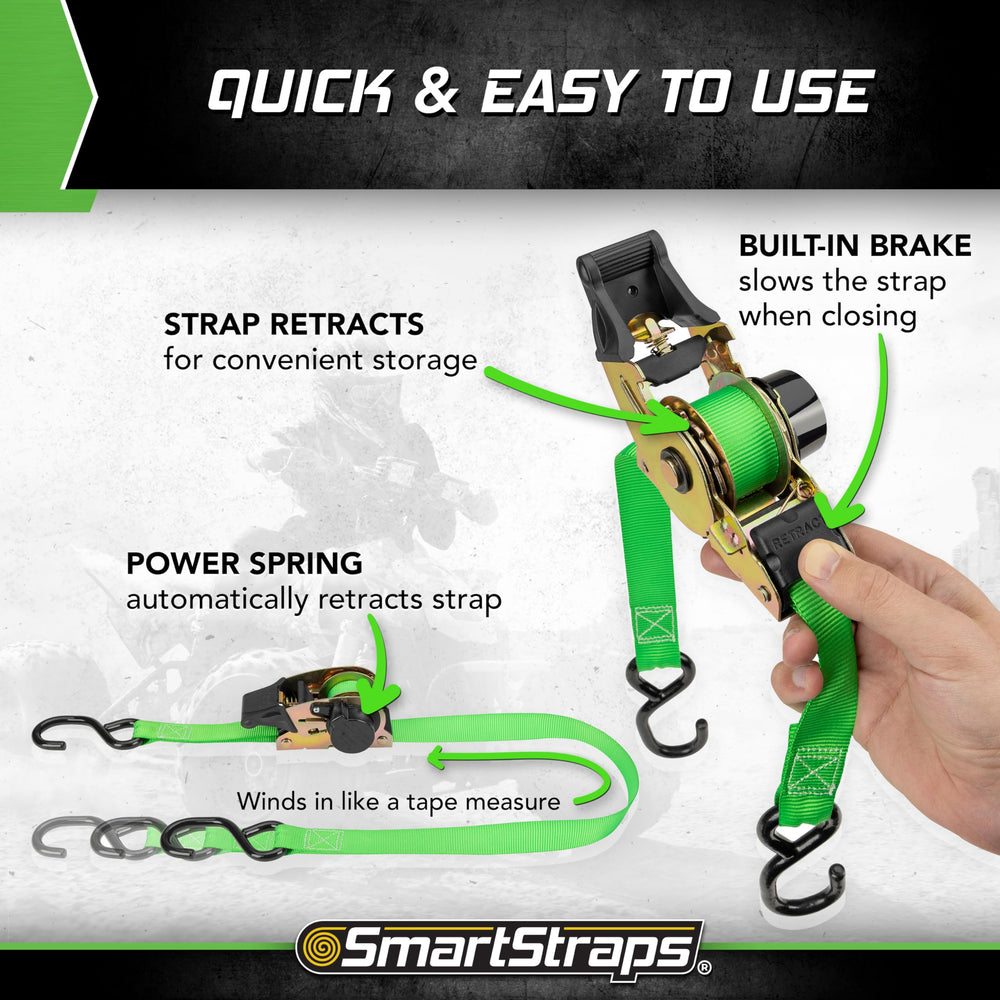 SmartStraps coated steel S-hook closeup protecting vehicle paint