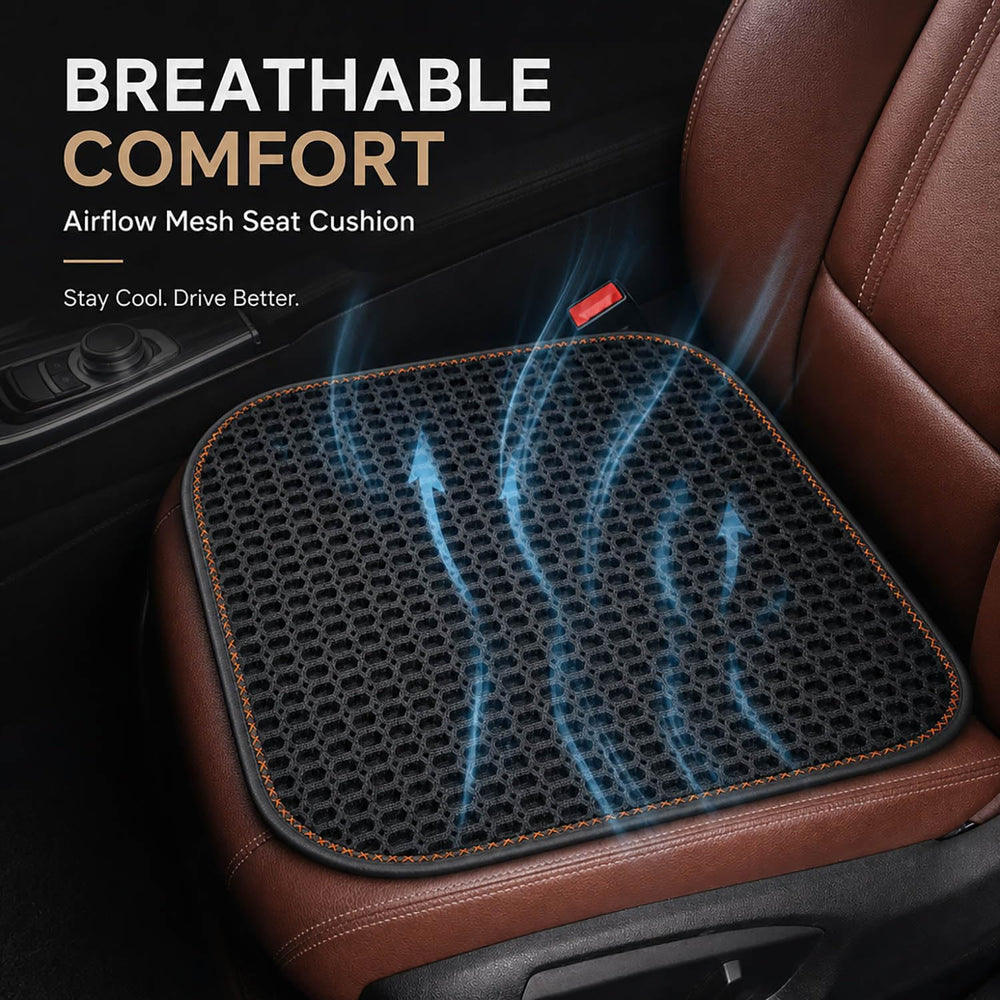 SMIUPIN close-up hexagonal mesh texture and airflow channels for heat reduction