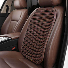 SMIUPIN front view of brown ventilated seat cushion for cooler comfort
