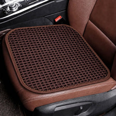 SMIUPIN front view of brown ventilated seat cushion showing cooling benefit