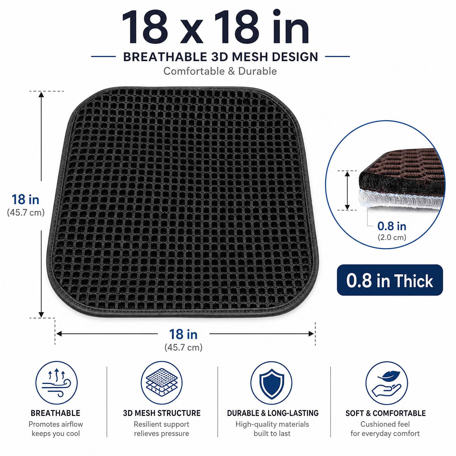 SMIUPIN packaged cushion in box ready to ship, convenience and protection