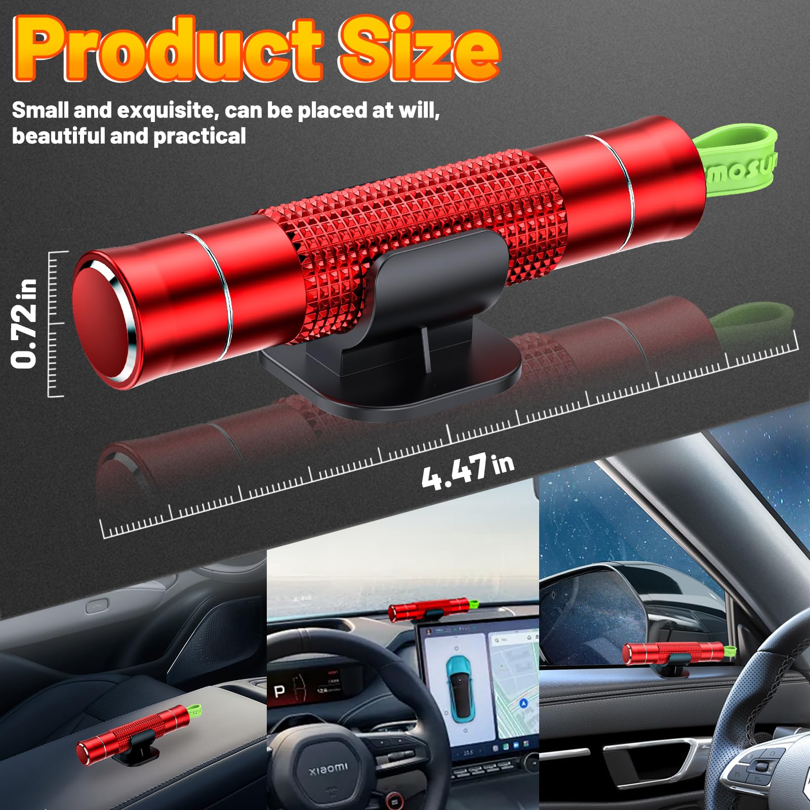 smosun Safehammer attached to keychain demonstrating portable everyday carry