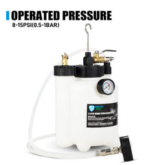 SMOTIVEPRO connected to car master cylinder demonstrating one-person brake bleeding