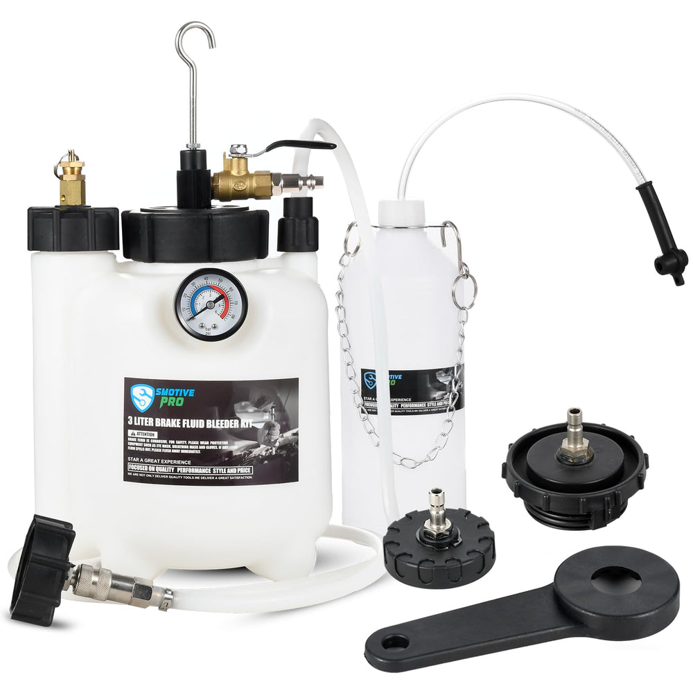 SMOTIVEPRO front view showing reservoir and waste bottle, allowing efficient single-person use