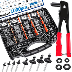 smseace open toolbox showing organized rivet kit and easy transport convenience