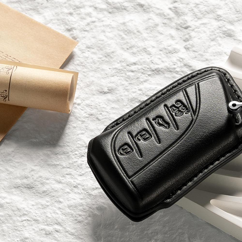 Smyfob close-up stitching emphasizing top-grain leather finish and quality craftsmanship