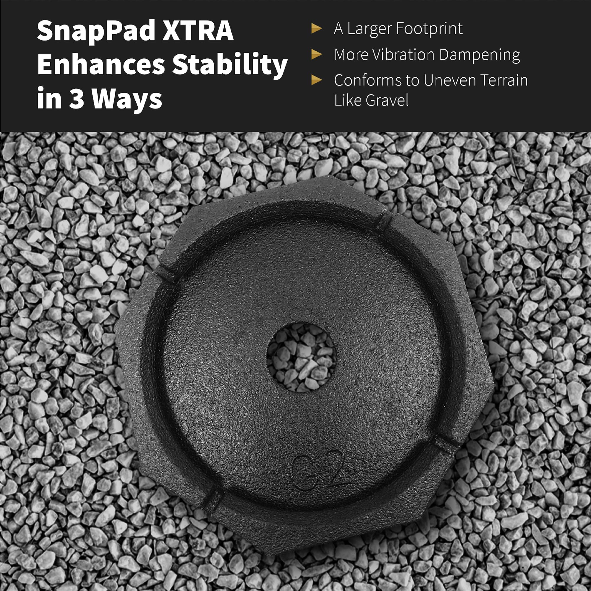 SnapPad packaging and label showing made in USA durability assurance