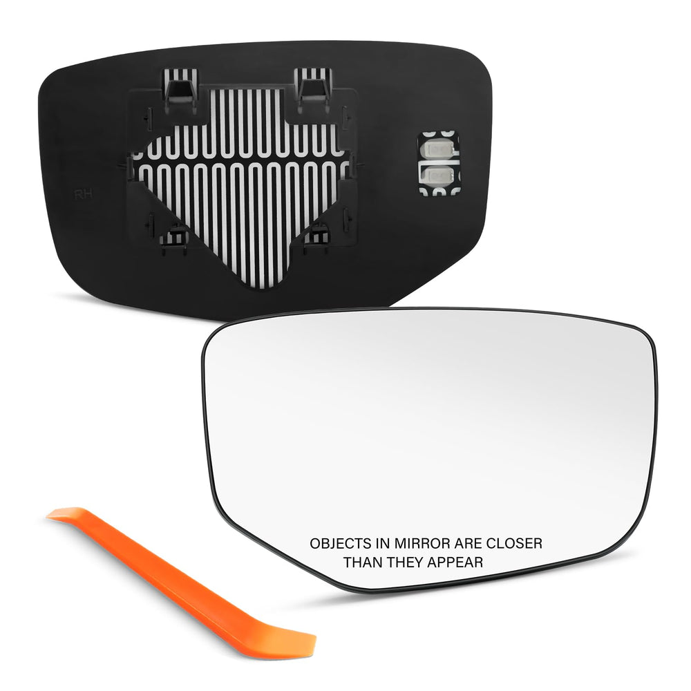 SNEMEEY front view of passenger mirror showing OE fit and clean finish